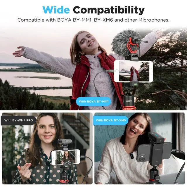 Alt view image 5 of 7 - by-K3 Female 3.5mm TRRS Microphone Adapter Cable to MFi Certified Lightning Connector Dongle, Headphones Adapter for iPhone 12 Mini 12 Pro Max 11 Pro Max X XR XS iPhone 7 7P 8 8P