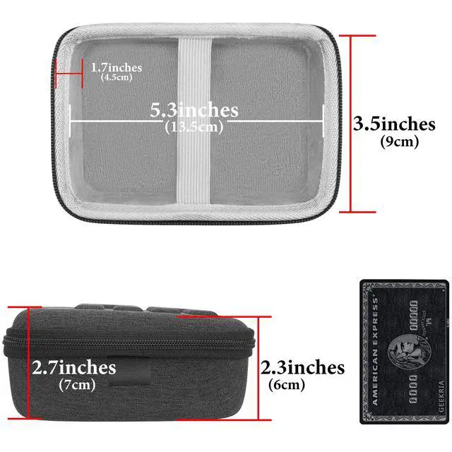 Alt view image 4 of 6 - Portable Number Pad Travel Case for Mechanical Numeric Keypad, Compatible with Qisan 21 Keys Mini Numpad, MOTOSPEED K23, Kinst Numpad 17, Tishled Mechanical Numpad (Dark Grey)