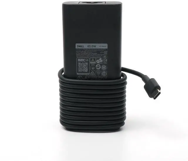 Alt view image 4 of 7 - 65W USB C Laptop Charger,Latitude 5300 2 in 1 5310 2 in 1 5320 5330 5340 5350 AC Adapter with 3ft Power Cord, Black, HA65NM190
