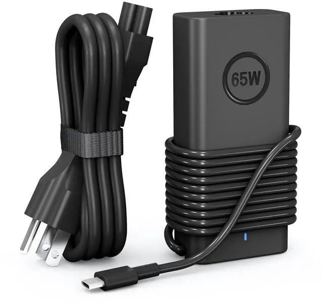 Main image of 65W USB-C Compatible with Dell Laptop Charger XPS 13 and Latitude Charger 3340 3440 3540 3550 5420 5430 5520 5320 5340 5440 5550 7440 7490 7640 7410 7310 2-in-1 9440 2in1 Laptop - Power Cord Included