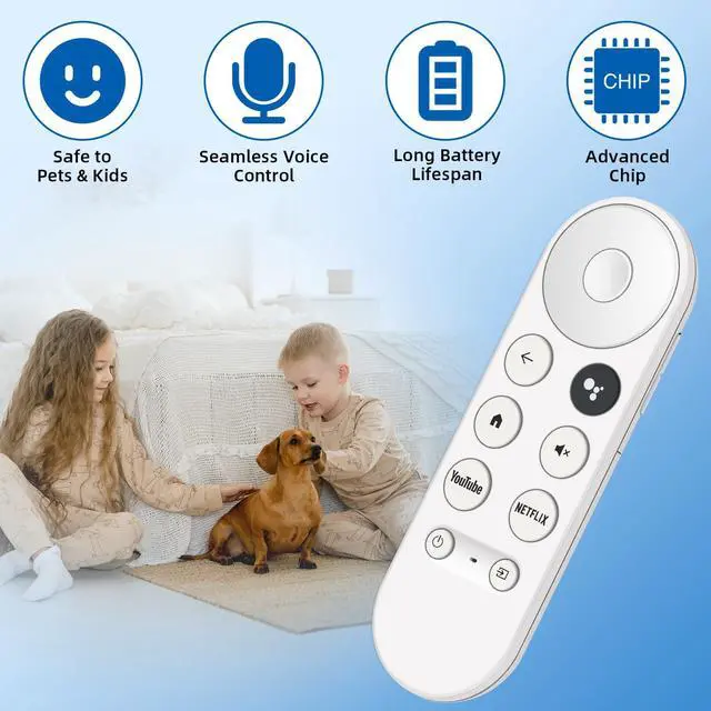 Alt view image 3 of 6 - Replacement Remote for Chromecast with Google TV Built-in. 1-Year