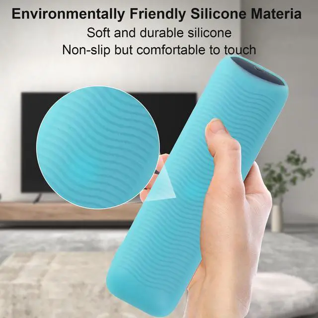Alt view image 7 of 7 - 2 Pack Luminous Remote Cover Compatible with 2025 Onn Google TV Box 4K pro Remote, Shockproof Case for Onn Google TV Remote Controller, Lightweight Anti-Slip Skin-Friendly Silicone Skin Sleeve