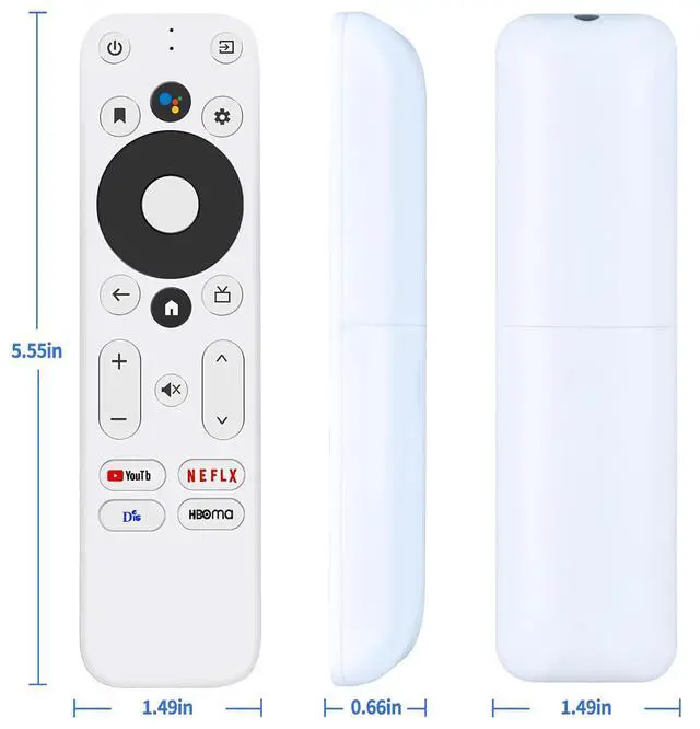 Alt view image 7 of 7 - Replacement Voice Remote Control for Onn Android TV FHD 4K UHD Streaming Stick TV Box 100024646 100026240, with Voice Function, with 4 Shortcut Buttons