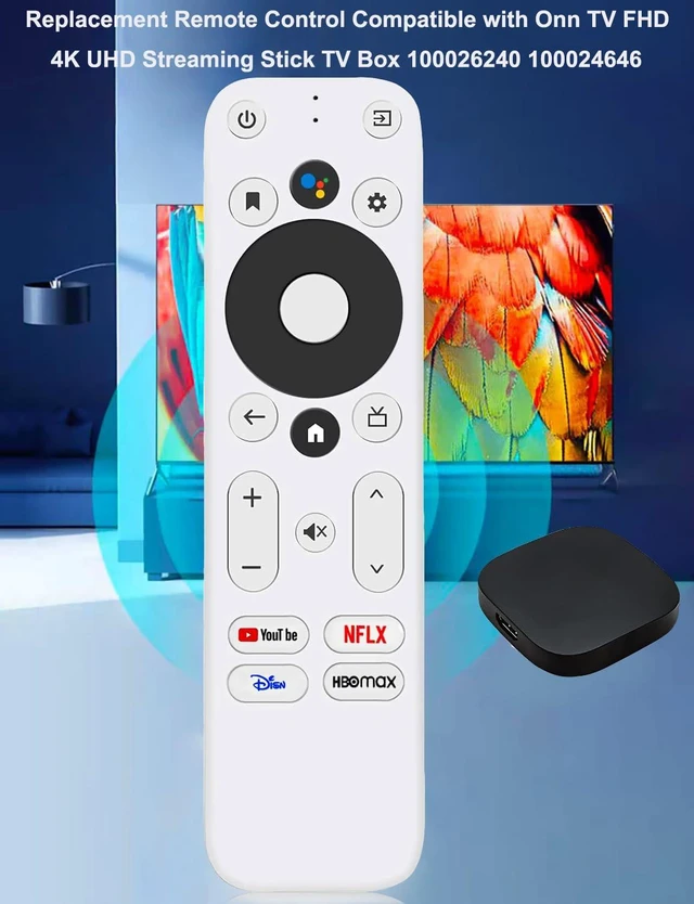 Alt view image 2 of 7 - Replacement Voice Remote Control for Onn TV FHD 4K UHD Streaming Stick TV Box 100026240 100024646, with Voice Function