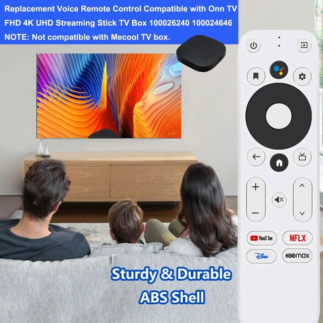 Alt view image 3 of 7 - Replacement Voice Remote Control for Onn TV FHD 4K UHD Streaming Stick TV Box 100026240 100024646, with Voice Function