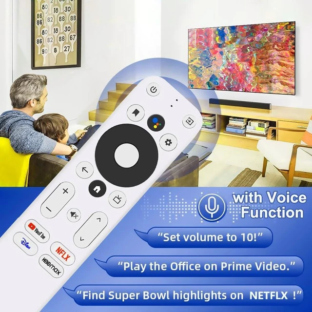 Alt view image 4 of 7 - Replacement Voice Remote Control for Onn TV FHD 4K UHD Streaming Stick TV Box 100026240 100024646, with Voice Function