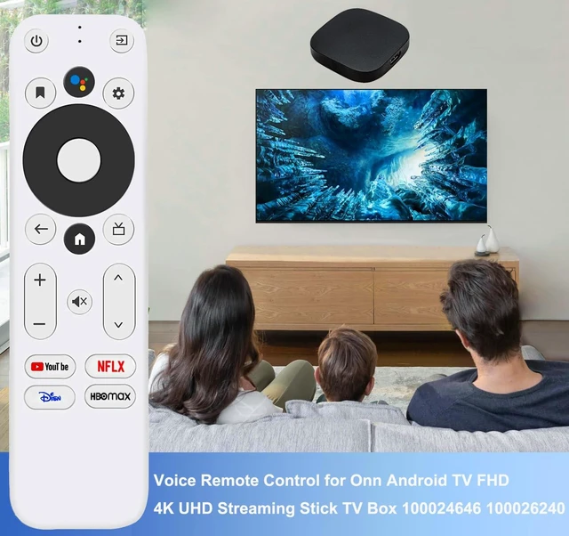Alt view image 5 of 7 - Replacement Voice Remote Control for Onn TV FHD 4K UHD Streaming Stick TV Box 100026240 100024646, with Voice Function