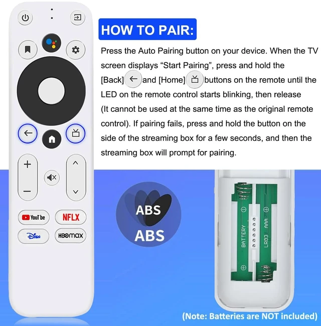 Alt view image 6 of 7 - Replacement Voice Remote Control for Onn TV FHD 4K UHD Streaming Stick TV Box 100026240 100024646, with Voice Function