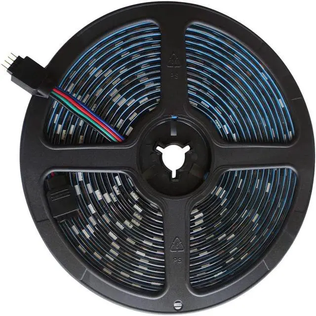 Alt view image 6 of 7 - 5M Black PCB 5050 RGB LED Strip Waterproof IP65 300 SMD Black PCB Board DC 12V Flexible Light