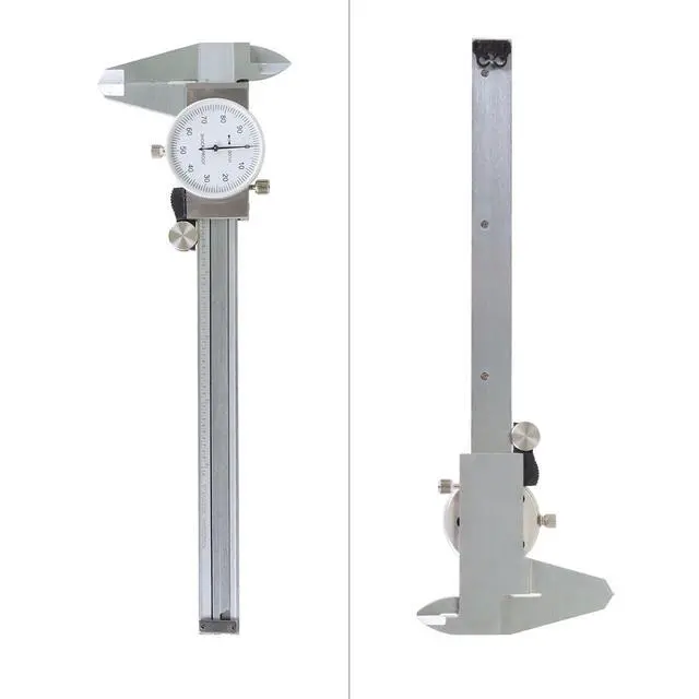 Alt view image 4 of 7 - 0-6 inch Dial Caliper Measuring Tool Imperial Stainless Steel 4-Way Dial Caliper 0.001" Shockproof with Plastic Case