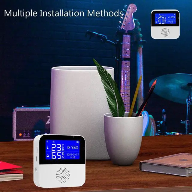 Alt view image 6 of 7 - WiFi Thermometer Hygrometer with Waterproof Probe: Smart Temperature Humidity Sensor with LCD Backlit Screen & Calibration Function, App & Buzzer Alert, Indoor Temperature Monitor for Home Pet
