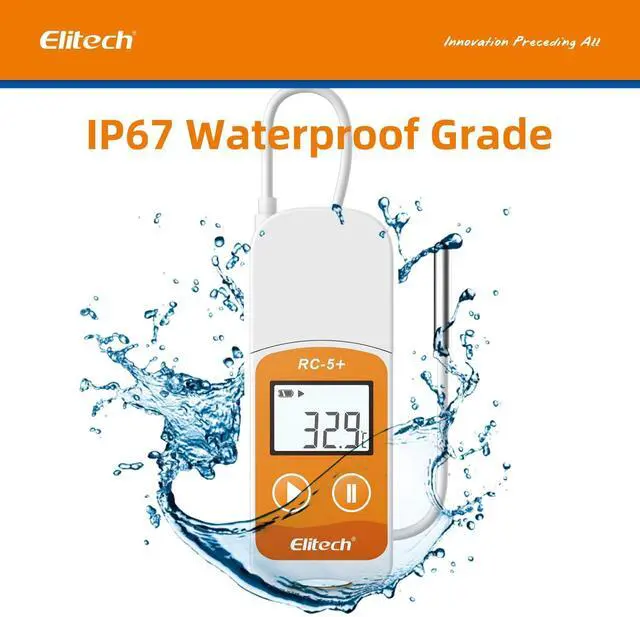 Alt view image 6 of 7 - RC-5+ TE Digital PDF USB Temperature Data Logger Reusable Recorder Refrigerator Thermometer 32000 Points High Accuracy (Extra External Sensor)