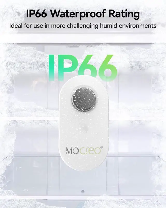 Alt view image 3 of 7 - LS1 Long Range Thermometer Freezer Alarm, IP66 Waterproof, App Email Alert, 2 Years Data Logging, Remote Temperature Sensor for Fridge, RV, Greenhouse, Animals (H5Pro or H6Pro Hub Required)