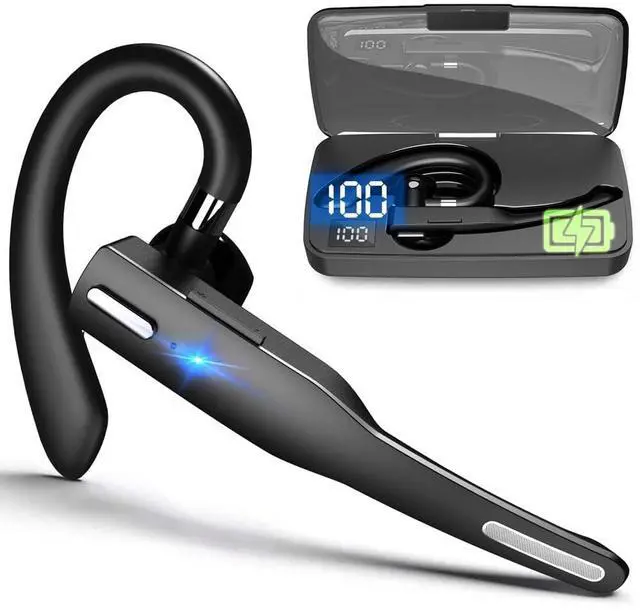 Main image of AI Bluetooth Headset Wireless Bluetooth Headphone Earphone Earpiece with Translation, Noise Cancelling, Last 72H, Single-Ear Earbuds with Microphone, for Phone/PC/Laptop, Daily/Office/Trucker