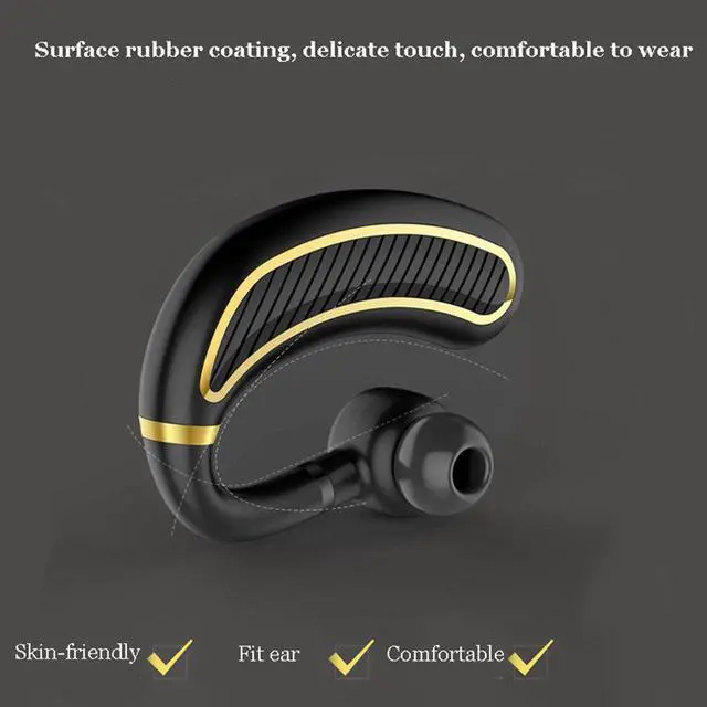 Alt view image 4 of 7 - Bluetooth Headset,Wireless Bluetooth 4.1 Business Headphone Earphone Super Long Standby Earpiece with Mic,Sweatproof,Noise Reduction,Mute Switch for Cell Phone, Skype, Truck Driver,Office,Sport