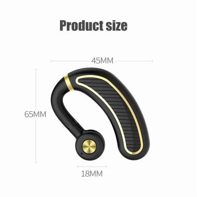 Alt view image 6 of 7 - Bluetooth Headset,Wireless Bluetooth 4.1 Business Headphone Earphone Super Long Standby Earpiece with Mic,Sweatproof,Noise Reduction,Mute Switch for Cell Phone, Skype, Truck Driver,Office,Sport