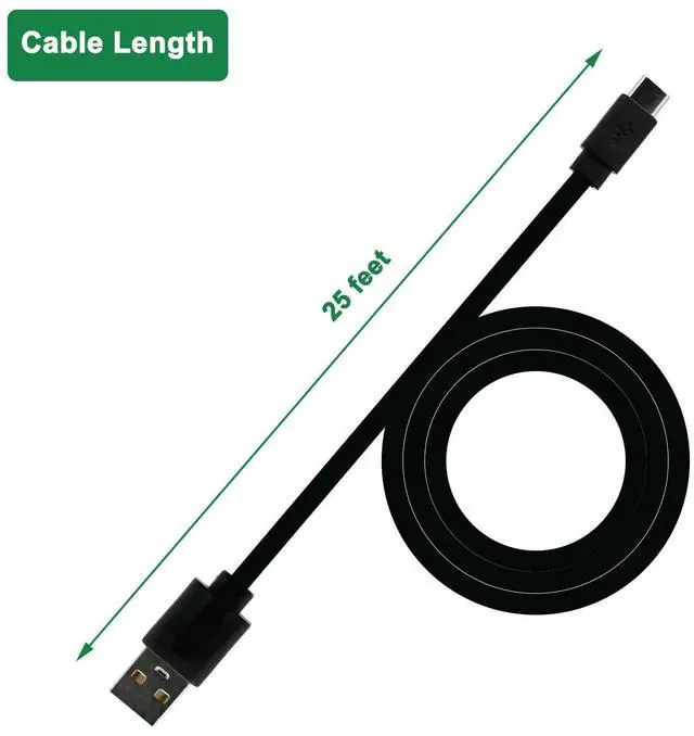Alt view image 3 of 7 - USB C Extension Cable 25 FT for Outdoor Camera, Waterproof Charger Cord