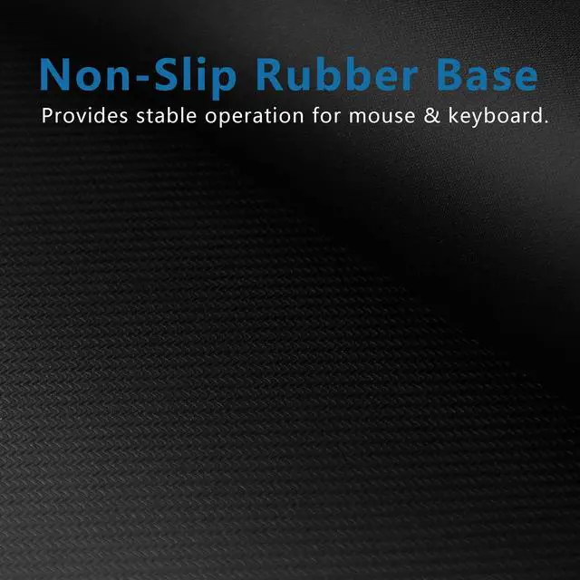 Alt view image 6 of 7 - Large Mouse Pad- 31x12 in. XL Mousepad Keyboard Pad with Stitched Edges, Uitra-Smooth Mouse Mat & Non-Slip Rubber Base, Gaming Mouse Pad for Gamer, Office & Home, Black