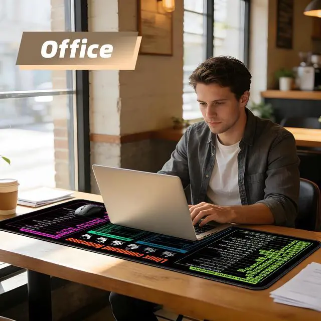 Alt view image 5 of 7 - Gaming Mouse Pad XXL XL Large Long Extended Big Mousepad Non-Slip Rubber Keyboard Mouse Pad with Stitched Edges for Laptop Home Office (31.5x11.8x0.08 Inch) -Notes