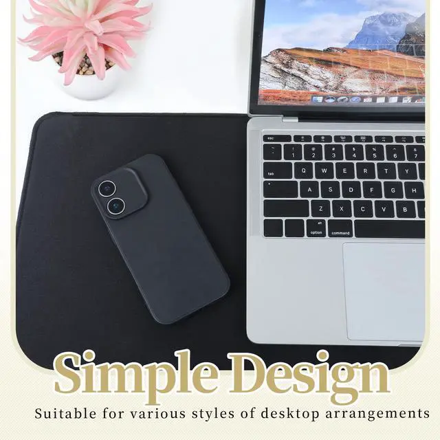 Alt view image 5 of 7 - Large Mouse Pad for Desk, 36x16 Inch Black Gaming Mouse Pad Non-Slip Waterproof Desktop Computer Keyboard Mat for Office, Home, XL