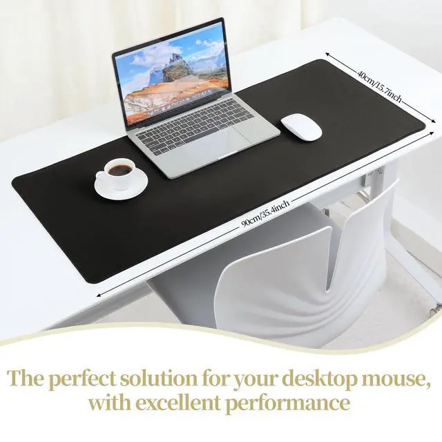 Alt view image 6 of 7 - Large Mouse Pad for Desk, 36x16 Inch Black Gaming Mouse Pad Non-Slip Waterproof Desktop Computer Keyboard Mat for Office, Home, XL