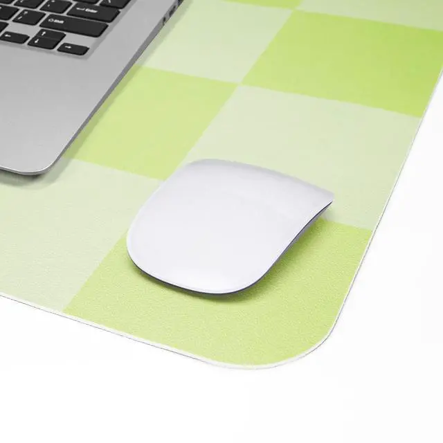 Alt view image 5 of 7 - Non-Slip Desk Pad, Mouse Pad, Waterproof PU Leather Desk Protector, Large Desk Blotter, Easy Clean Laptop Desk Writing Mat for Work/Home/Decor(Green 31.5" x 12")