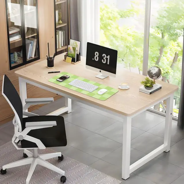 Alt view image 6 of 7 - Non-Slip Desk Pad, Mouse Pad, Waterproof PU Leather Desk Protector, Large Desk Blotter, Easy Clean Laptop Desk Writing Mat for Work/Home/Decor(Green 31.5" x 12")