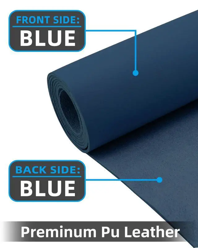 Alt view image 2 of 7 - Non-Slip Desk mat,PULeather Desk Pad Protector, Office Desk Mat, Large Mouse Pad,Desk Blotter, Laptop Desk Pad, Waterproof Desk Writing Pad for Office and Home (Midnight Blue, 35.4" x 17")