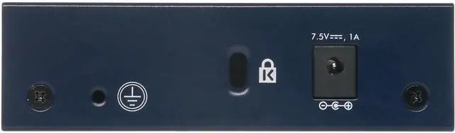 Alt view image 7 of 7 - 5-Port Gigabit Ethernet Unmanaged Switch (GS105NA) - Desktop or Wall Mount