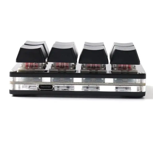 Alt view image 7 of 7 - 8 Keys Keyboard USB Interface Custom Copy Paste Shortcuts Mini Mechanical Keyboard for SayoDevice