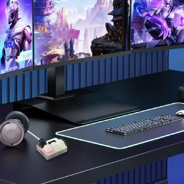 Alt view image 7 of 7 - KPXOS OSU3X O3C Custom Gaming Keyboard with Magnetic Switches, Rapid Trigger Macro Keyboard for OSU and for Geometry Dash, RGB Backlight, Hall Effect he Magnetic Keyboard (White)