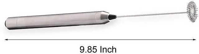 Alt view image 2 of 7 - Milk Frother Handheld Electric Milk Foamer Portable Mini Mixer Machine Stainless Steel Touch Handheld Espresso Mixer Battery Operated Frother Coffee Stirrer Maker for Hot Chocolate Coffee
