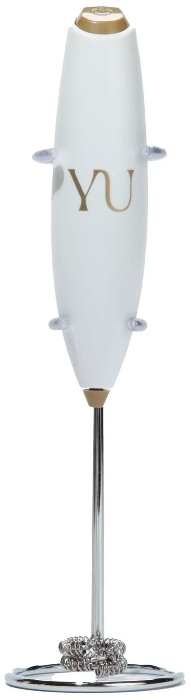 Main image of Tea Handheld Electric Milk Frother with Stand | Dual Whisk Frother for Matcha, Sencha, Hojicha, Genmaicha Powder | Quick Mix for Lattes, Smoothies & Baking | AA Batteries Required