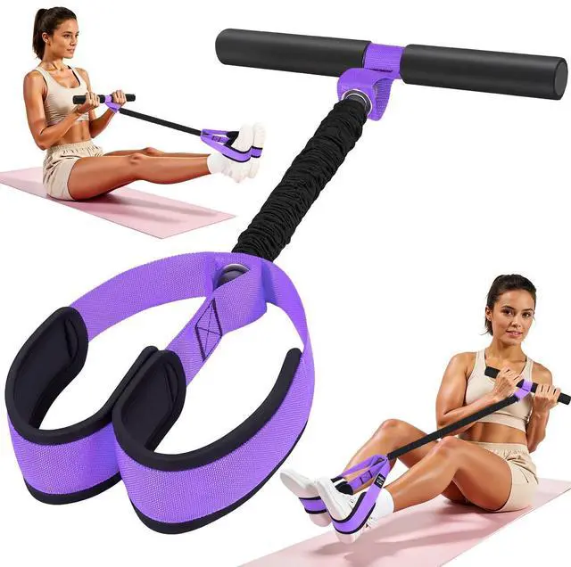 Main image of Foot Pedal Resistance Band, Resistance Band with Handle, Exercise Bands for Home Gym Workout Equipment, Sit Up Exercise Equipment for Abdomen, Waist, Arm, Leg Stretching Slimming Training