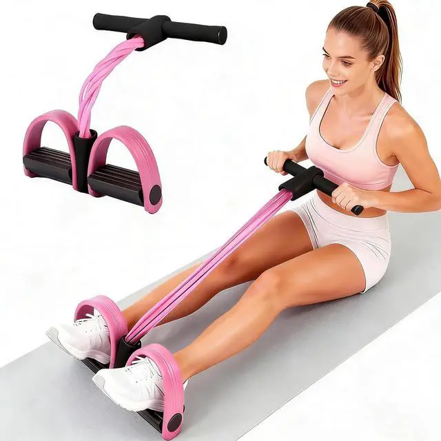 Main image of Multifunction Tension Rope, 6-Tube Elastic Yoga Pedal Puller Resistance Band, Natural Latex Tension Rope Fitness Equipment, for Abdomen/Waist/Arm/Leg Stretching Slimming Training