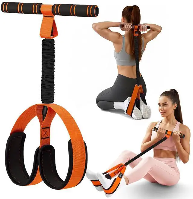 Main image of 2026 Upgraded Pedal Resistance Bands with Handles, Upgrade Women Exercise Bands for Full Body Training,Core, ABS,Legs,Glutes,Arms,Pilates,Physical Therapy, Strength, Sit Up Equipment for Home Workout