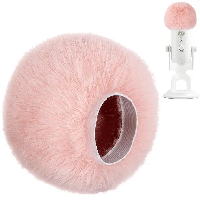 Main image of Pop Filter/Windscreen for Blue Yeti and Yeti Pro Microphones, Furry Mic Cover for Wind and Ambient Noise Reduction