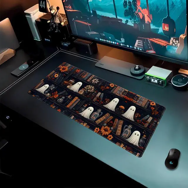 Alt view image 3 of 7 - Kawaii Desk Mat Cute Gothic Desk Pad Anime Dark Academia Mouse Pad Gaming Mousepad XL Desk Matt for Desktop, Computer Laptop Keyboard and Mouse Mat for Women Office Decor Accessories 31.5x11.8 in