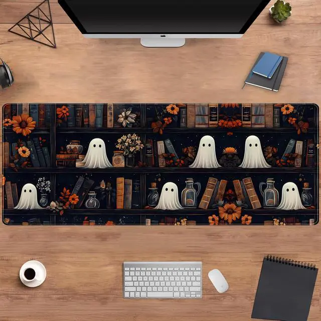 Alt view image 4 of 7 - Kawaii Desk Mat Cute Gothic Desk Pad Anime Dark Academia Mouse Pad Gaming Mousepad XL Desk Matt for Desktop, Computer Laptop Keyboard and Mouse Mat for Women Office Decor Accessories 31.5x11.8 in