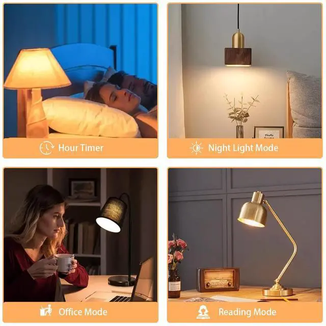 Alt view image 6 of 7 - A19 LED Light Bulbs with Remote Control 1100LM 12W (80W Equivalent) LED Bulbs,Stepless Dimmable 3000K-6000K,E26 Base,CRI 80+,2.4GHz,25000+ Hours Lifespan,Light Bulb for Home Decor,1Bulb & Remote