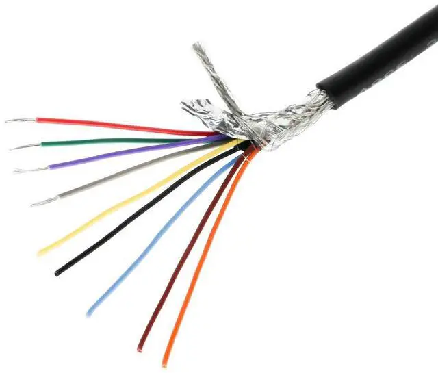 Main image of 28 AWG 9/C CMP Plenum Rated Double Shielded Security RS232 Data Cable - 16 Feet - Use for DB9 Serial Adapters