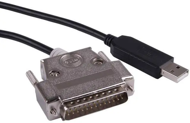 Main image of USB to DB25 RS232 Serial Adapter Converter Cable Null Modem for Sharp X68K X68000 PC Communicate Programming Cable