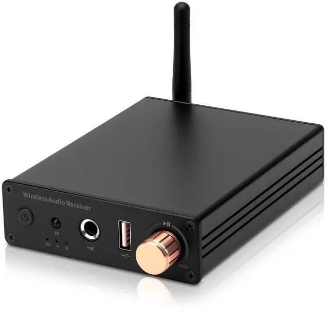 Main image of M6R Bluetooth 6.0 Receiver Audio Receivers Support Microphone Singing U Disk Playback Infrared Remote Control Dual Output,for Old Stereo/Speakers/Wired Speakers/Home Audio Music Streaming Etc