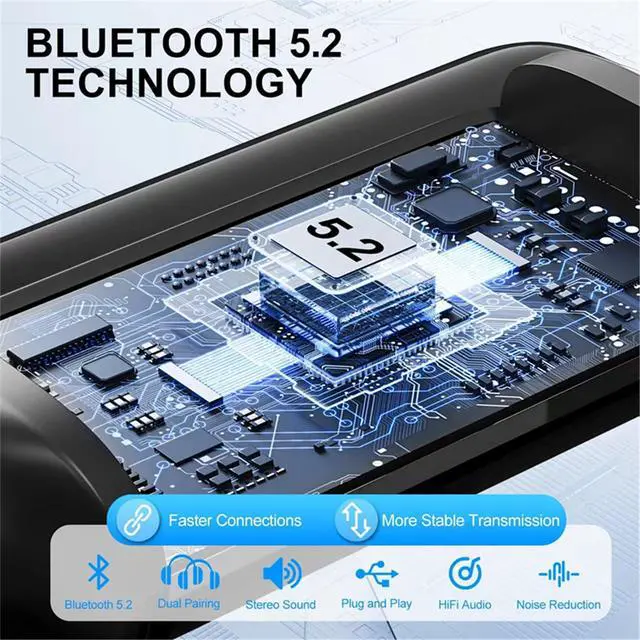Alt view image 5 of 7 - Bluetooth V5.2 Transmitter for TV, Dual Pair Wireless Audio Transmitter Compatible with Airpods Earbuds Speaker, 3.5mm Bluetooth Adapter for Flight, TV, PC, Gym Equipment, and Gaming Consoles