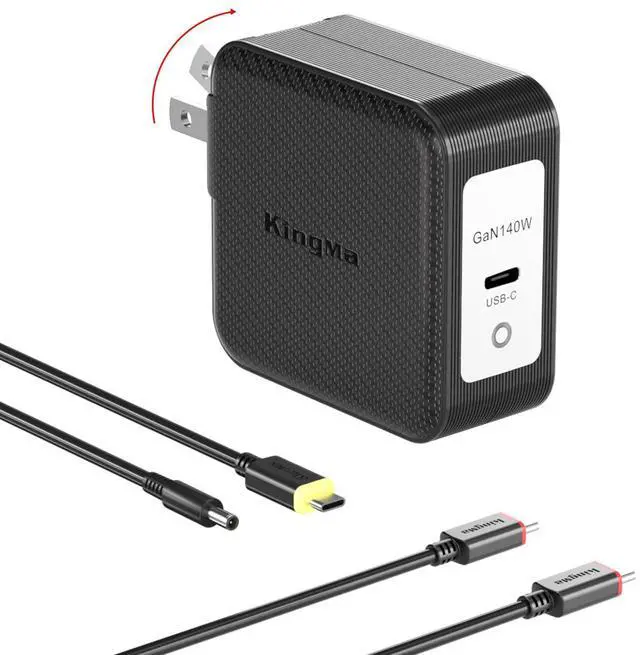 Main image of 20V/6.75A (MAX 140W) Laptop GaN Charger for Dell, PD 3.1 Portable Fast Wall Charger with Foldable Plug and USB C Cable for Inspiron 14 Plus/5400 AIO/7700 AIO/15 7591/15 7501/XPS 13/15