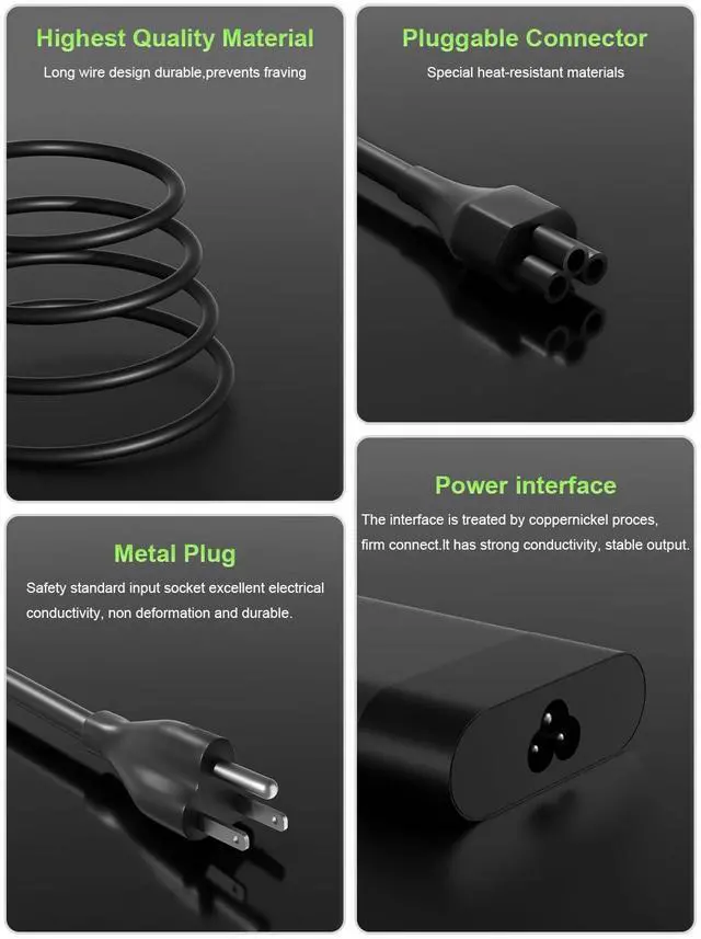 Alt view image 6 of 7 - 150W Charger for HP ZBook 15 16 17 15v Studio x360/Fury/Power G11 G10 G9 G8 G7 G6 G5 G4 G3 Victus 15/ Omen 15 17/ Pavilion Gaming 15 16 17 Elitebook 1050 G1 Laptop TPN-CA11 Supply