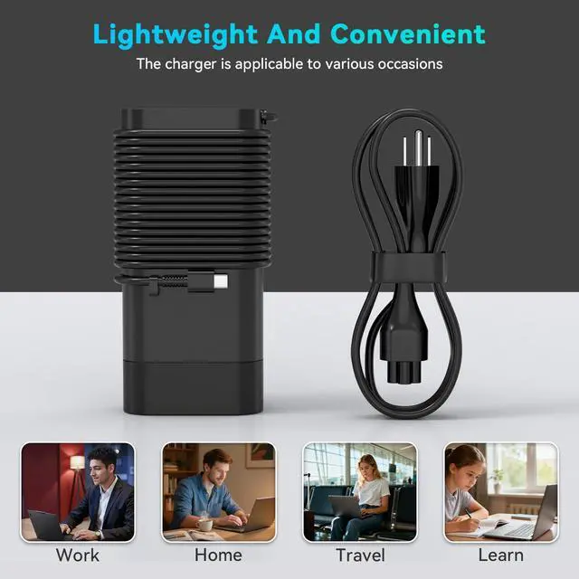 Alt view image 5 of 7 - 140W USB C Charger Replacement for HP Zbook 8 G1i G1ak G2a G2i | Compatible with HP ZBook Ultra G1a G1ak G1as 14" ZBook Firefly 14 16 G11 G10 OMEN Transcend 14-fb0000
