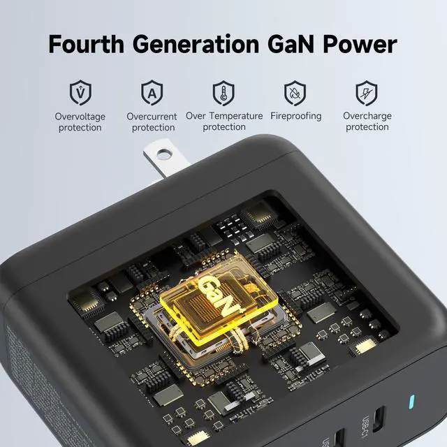 Alt view image 5 of 6 - 140W USB C Wall Charger Fast Charging Station, 5-Ports with 4 USB-C Ports +1 USB-A Ports PD & QC 3.0 Fast Charging, Adapter for MacBook Pro/Air,iPhone 17/16/Pro/Samsung Galaxy and More