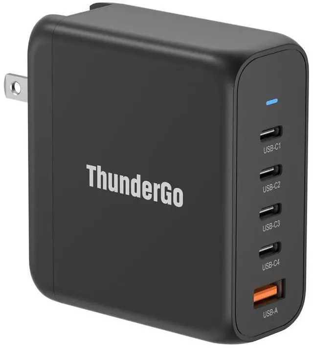 Main image of 140W USB C Wall Charger Fast Charging Station, 5-Ports with 4 USB-C Ports +1 USB-A Ports PD & QC 3.0 Fast Charging, Adapter for MacBook Pro/Air,iPhone 17/16/Pro/Samsung Galaxy and More