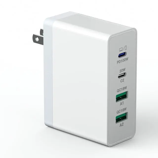 Main image of USB C Charger 140W GaN, 100W Laptop Power Adapter Fast Charger Block, 4-Port Charging Station USB C Power Adapte Compatible with MacBook Pro/Air/iPad Pro/iPhone 15/16/Galaxy S23/S24/Dell